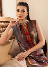 Gulaal Embroidered Lawn Unstitched 3 Piece Suit - 08